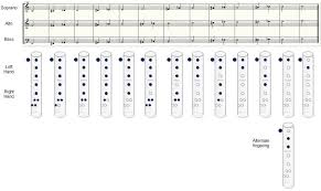 Recorder Notes Recorder Fingering And Note Production