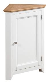 One of the key design requirements i originally had was to make sure that the inner corner of the l did not have any vertical supports the shelves are strong and there has been no drooping. Hallowood Clifton Small Corner Storage Cupboard Cream Wooden Low Hallway Cabinet With Shelf White Painted Body With Light Oak Top Clf Cup784 B Buy Online In China At China Desertcart Com Productid 124518754