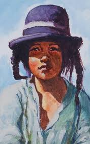 "Nina Ponema Puno (Young Girl from Puno), " Oil