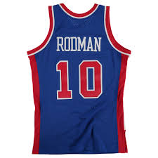 Details About Detroit Pistons Dennis Rodman Hardwood Classics Road Swingman Jersey Shirt Mens