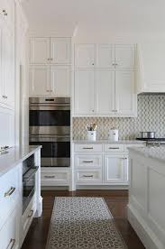 It can actually be quite easy. White And Gold Mosaic Kitchen Backsplash Tiles Transitional Kitchen