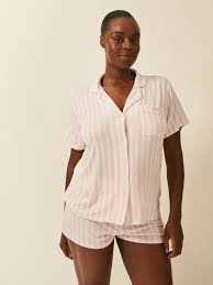 Stripe & Stare Short Pyjama Set | Pink/Stripe | Size 3X | Shopbop