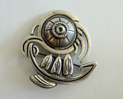 Sterling Silver Native American Design Broach Bead Wires Native American Beading Native American Design