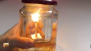 How To Light A Match In A Glass Of Water Candle Jars Amazing Science Experiments Mason Jar Lamp