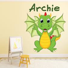 3.9 out of 5 stars 180. Custom Name Baby Dragon Wall Decal Sticker Personalised Kids Room Decal Ws 50959 Ebay