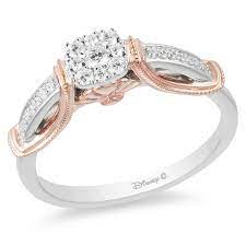Shop beautiful fine jewelry inspired by the disney princess belle at zales. Enchanted Disney Fine Jewelry 0 20ct Diamond Ariel Ring H Samuel