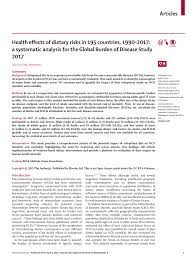 Health survey in kutupalong and balukhali refugee settlements, cox's bazar, bangladesh. Pdf Health Effects Of Dietary Risks In 195 Countries 1990 2017 A Systematic Analysis For The Global Burden Of Disease Study 2017