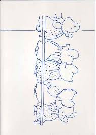 Sunbonnet Babies Ten Of Us All In A Row Right Half Pattern Sunbonnet Sunbonnet Sue Embroidery Patterns