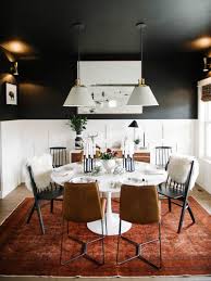 13 Bright Airy Rooms With One Unexpected Thing In Common Black Dining Room Boho Dining Room Dining Room Inspiration