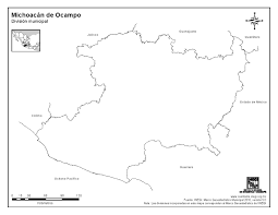 Find local businesses, view maps and get driving directions in google maps. Mapa Para Imprimir De Michoacan De Ocampo Mapa Mudo De Michoacan De Ocampo Inegi De Mexico Mapas Interactivos