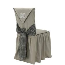 Housse De Chaise Brodee Campagne Coton 45 X 60 Cm Gris Housse De Chaise Textile De Maison Linge De Maison 1000017 Housse De Chaise Housses Chaise