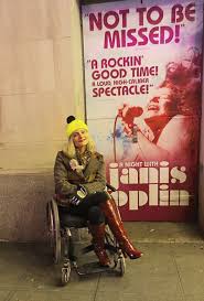 Wheelchair Disabled Streetstyle At A Night With Janis Joplin On Broadway Wheelchairfashion Janis Joplin Joplin Wheelchair Fashion