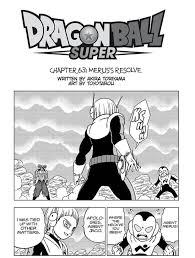 Hero's pose is a fighting pose used by jaco. Dragon Ball Super Manga 63 Merus S Resolve Dbz Figures Com