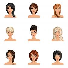 Find the latest haircut and hairstyle ideas for men, women, teens, boys, girls, kids, babies, etc. Free Vector Young Woman Girl Avatars Set With Haircut Styles Isolated Vector Illustration