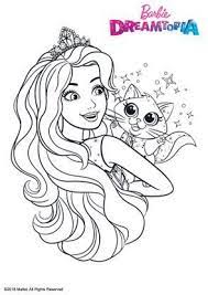 barbie au royaumes des paillettes coloriage dessin anime requin renard