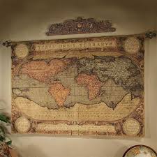 Old world antique map woven tapestry throw blanket, large soft comforting, artistic textured design 100% cotton made in usa 72x54 purecountryweavers. Old World Map Tapestry World Map Tapestry Antique World Map Antique Map