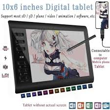 Do anime characters even have lips? 10 X 6 Inches Digital Pen Tablet Anime Graphic Signature For Drawing Game Battery Free Tablet With Drawing Pen Art Online Tablet Touch Pens Aliexpress