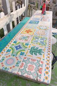 Biertisch Im Garten Mit Fototransfertechnik Veredelt Die Motive Z B Portugiesisches Fliesenmuster Ganz Einf Biertisch Fliesenmuster Aussenkuche Selber Bauen