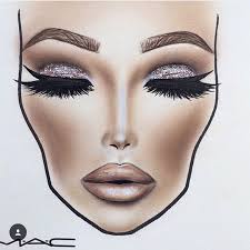 Janet On In 2019 Makeup Face Charts Makeup Drawing