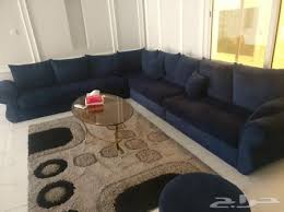 كنب صاله اللون كحلي فاتح