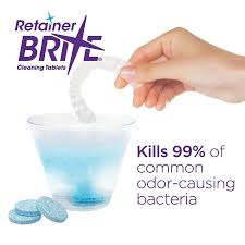 The glass needs to be large enough for the retainer or mouth guard to fit into and submerge fully in the water. Promo Cheapest Retainer Brite Tablets For Cleaner Retainers Health Nutrition Health Supplements Health Food Drinks Tonics On Carousell