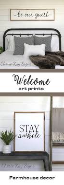 I Love These Signs For Any Room But Especially To Welcome Guest Into Our Home The Farmhouse Style Fits Our Barn Home Perfectly Home Decor Guest Bedrooms Home