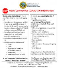 Maybe you would like to learn more about one of these? Covid 19 Door Signs