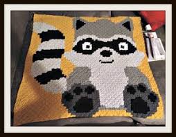 Free patterns / free patterns / free cross stitch patterns. Raccoon Baby Afghan C2c Crochet Pattern