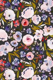 Colorful Fabrics Digitally Printed By Spoonflower Indy Bloom Design Harriet Dark B Wallpaper Iphone Background Wallpaper Olive Green Wallpaper