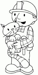 Cowboy coloring page coloring book. Bob The Builder Free Printable Coloring Pages For Kids