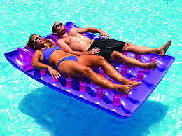 Swimline 9036 2 Person Inflatable Swimming Pool Floating Air Mattress Lounger Swimming Pool Floats Swimming Pool Liners Swimming Pools