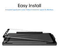 Galaxy Note 9 Screen Protector - amFilm Full Cover (3D Curved) Tempered  Glass Screen Protector for Samsung Galaxy Note 9 (Black)