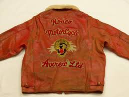 Avirex Usa Vintage Leather Jacket Rodeo Motor Cycle Leopard Orange Sz Xxl Vintage Leather Jacket Mens Outfits Avirex