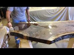 Polish Bar Top Epoxy Counter Youtube Slab Table Live Edge Live Edge Slab Wood Slab Table