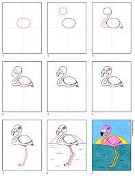 Next, draw the flamingo's body. How To Draw A Flamingo Art Projects For Kids