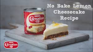 Creating A Zesty And Delightfully Smooth Lemon Cheesecake Is A Breeze With Carnation Ge Lemon Cheesecake Recipes Cheesecake Recipes Caramel Cheesecake Recipes