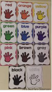 Use These Colorful Posters From Mrs Beattie S Classroom To Dress Up Your Classroom And Teach You Kindergarten Classroom Decor Teaching Colors Preschool Colors