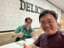 Nice catching up with a buddy Lawrence Pang