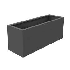 Privacy planter planter bench wooden planter boxes plastic planter boxes fence planters outdoor privacy metal planters modern raised contemporary light concrete black trough planter by idealist lite h40 l50 w20 cm, 40. Florida Aluminium Trough Large Metal Planter Taylor Made