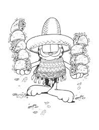 Garfield Tacos Coloring Page Food Coloring Pages Free Coloring Pictures Coloring Pages