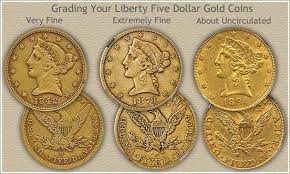 Liberty Five Dollar Gold Coin Grading Rare Coins Value In