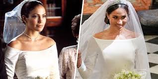 Meghan Markle S Dress Looked Like J Lo S From The Wedding Planner Meghan Markle Wedding Dress Movie Wedding Dresses Bridal Wedding Dresses