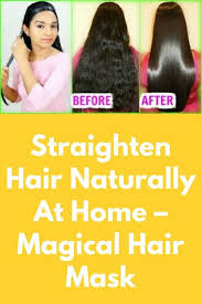 Straighten Hair Naturally At Home Magical Hair Mask You Ll Need 1 Glass Milk 1 Glass Coconut Milk 2 Spoon Al Natural Hair Styles Soften Hair Hair Smoothening