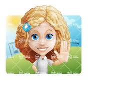 Whether you are currently rocking short blonde hair or these are true strawberry blonde icons, and we often can't resist copying their stunning looks at least partially. Little Blonde Girl With Curly Hair Cartoon Vector Character 112 Illustrations Shape 1 Graphicmama