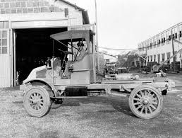 Early Truck With A Canvas Top But No Windshield That Steering Wheel Is Made For A Giant Sized Driver For Sure Vintage Trucks Antique Trucks Old Trucks