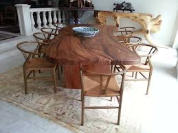 Organic Look In This Slab 12 Foot Long Dining Table With Zipper Center Butterfly Joinery Matches Up Dining Table Dining Table Chairs Kitchen Table Settings