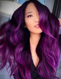 Romantic Purple Hair Color Ideas For Long Hair In 2020 Purple Hair Streaks Hair Color Purple Purple Hair