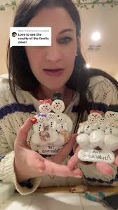 Grandma Betty Salt Snowman Family