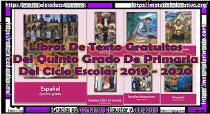 Libros, atlas completos y gratuitos !! Libros De Texto Gratuitos Del Quinto Grado De Primaria Del Ciclo Escolar 2019 2020 Material Educativo