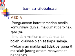 Fenomena yang menjadikan dunia mengecil dari segi perhubungan manusia disebabkan kepantasan perkembangan teknologi maklumat. Isuisu Kontemporari Peradaban Globalisasi Proses Pengecilan Dunia Menjadikan
